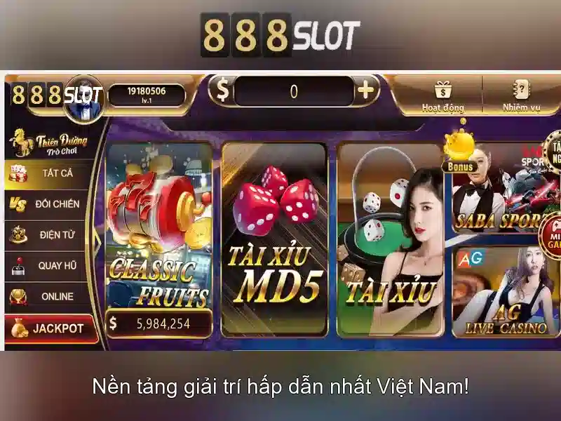 888SLOT - Kinh Nghiệm Cá Cược Slot Đỉnh Cao Cùng 888slot App
